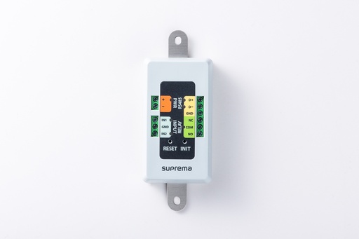 [SIO2] I/O Module - Secure I/O Expansion Module (2 inputs / 1 output).
SIO2 must be used every time there are tangible assets/information to protect behind the door.
Compatible with BioStar 2, compatible with readers and with CoreStation.